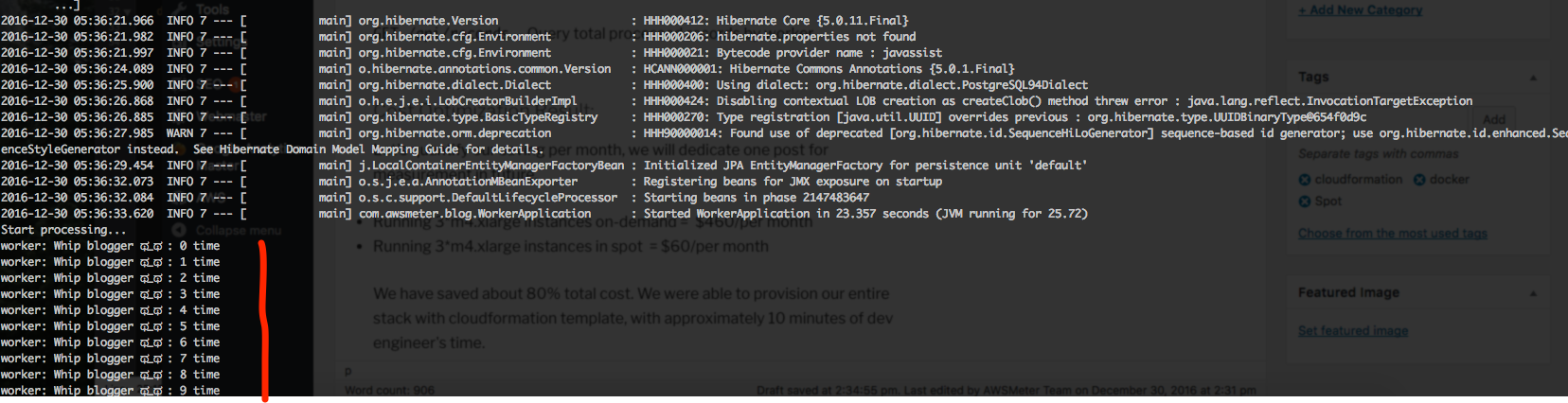 docker logs on spot instances ECS