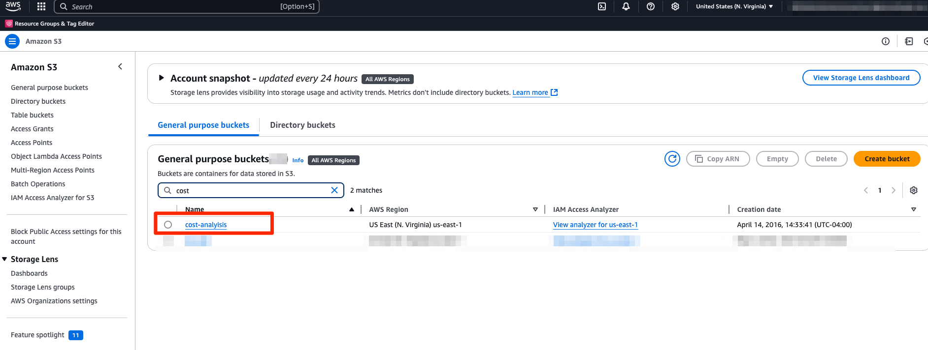 create s3 bucket